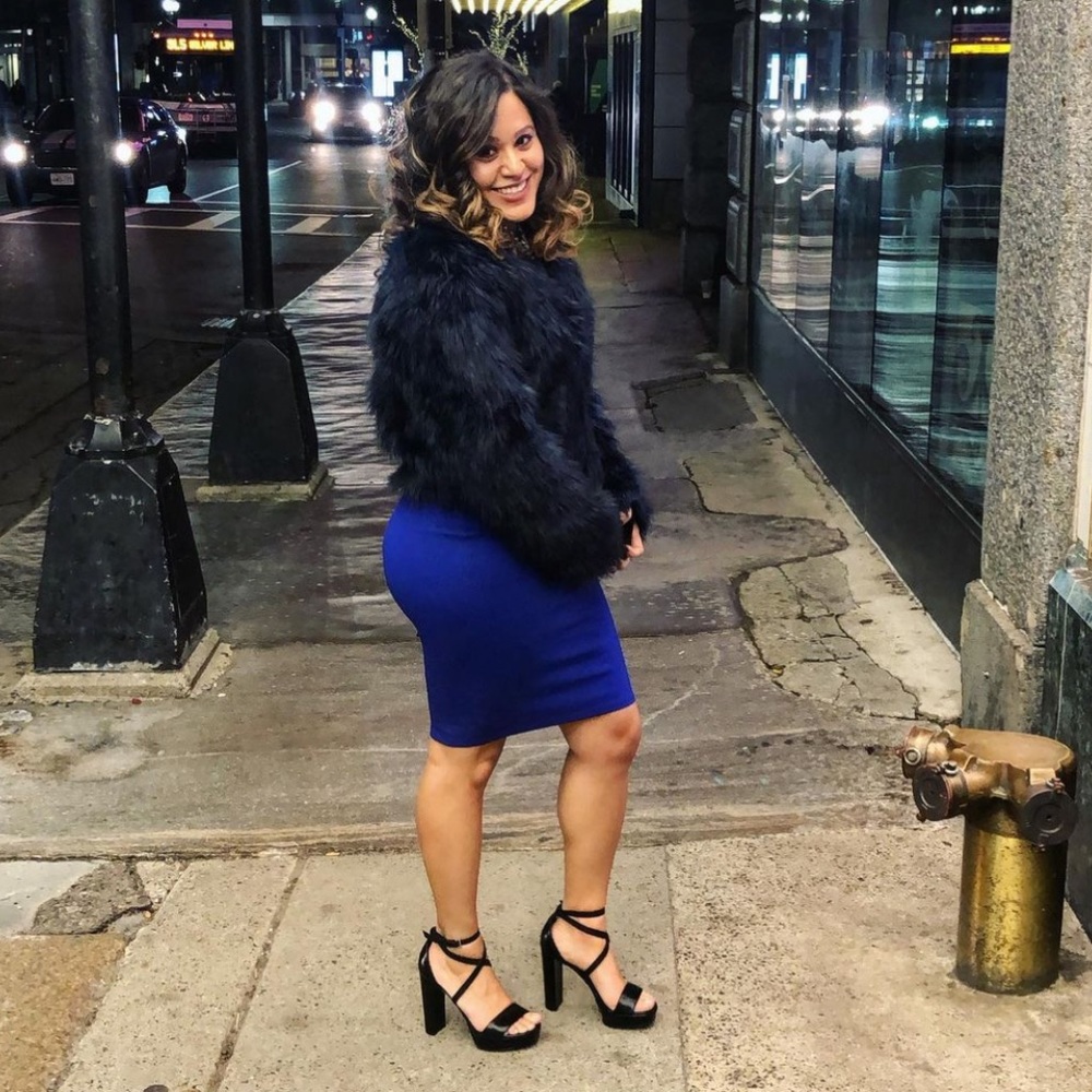 Blue dress